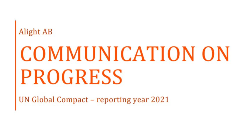 UN Global Compact Communications on Progress report